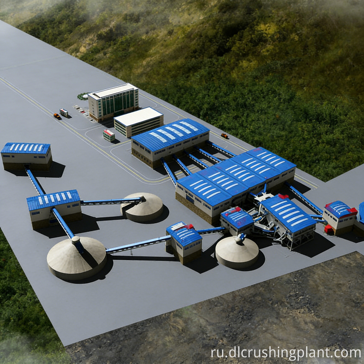 Линия ударной дробилки для камня Impact Crusher Stone Line